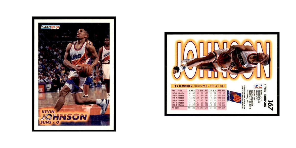 1993 Fleer: Kevin Johnson Basketball Cards #167