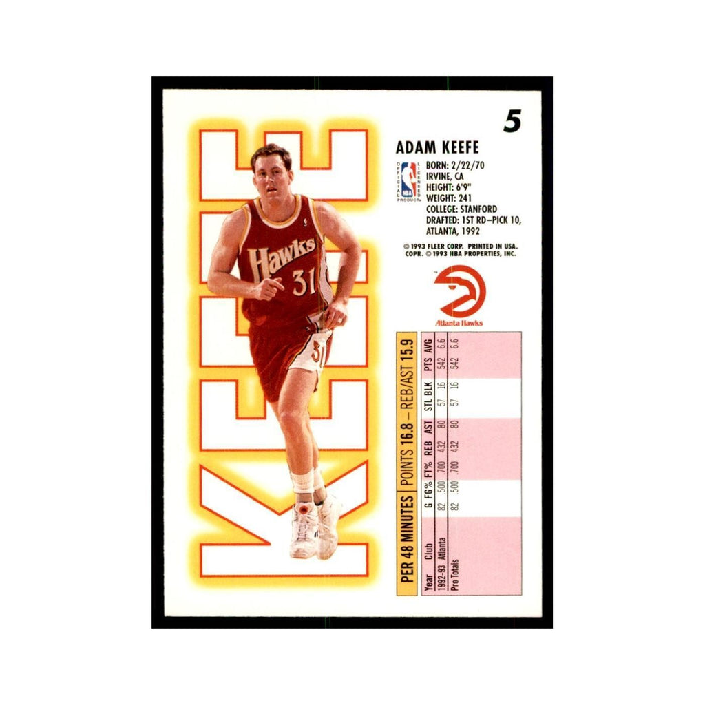 1993 Fleer: Adam Keefe Basketball Cards #5
