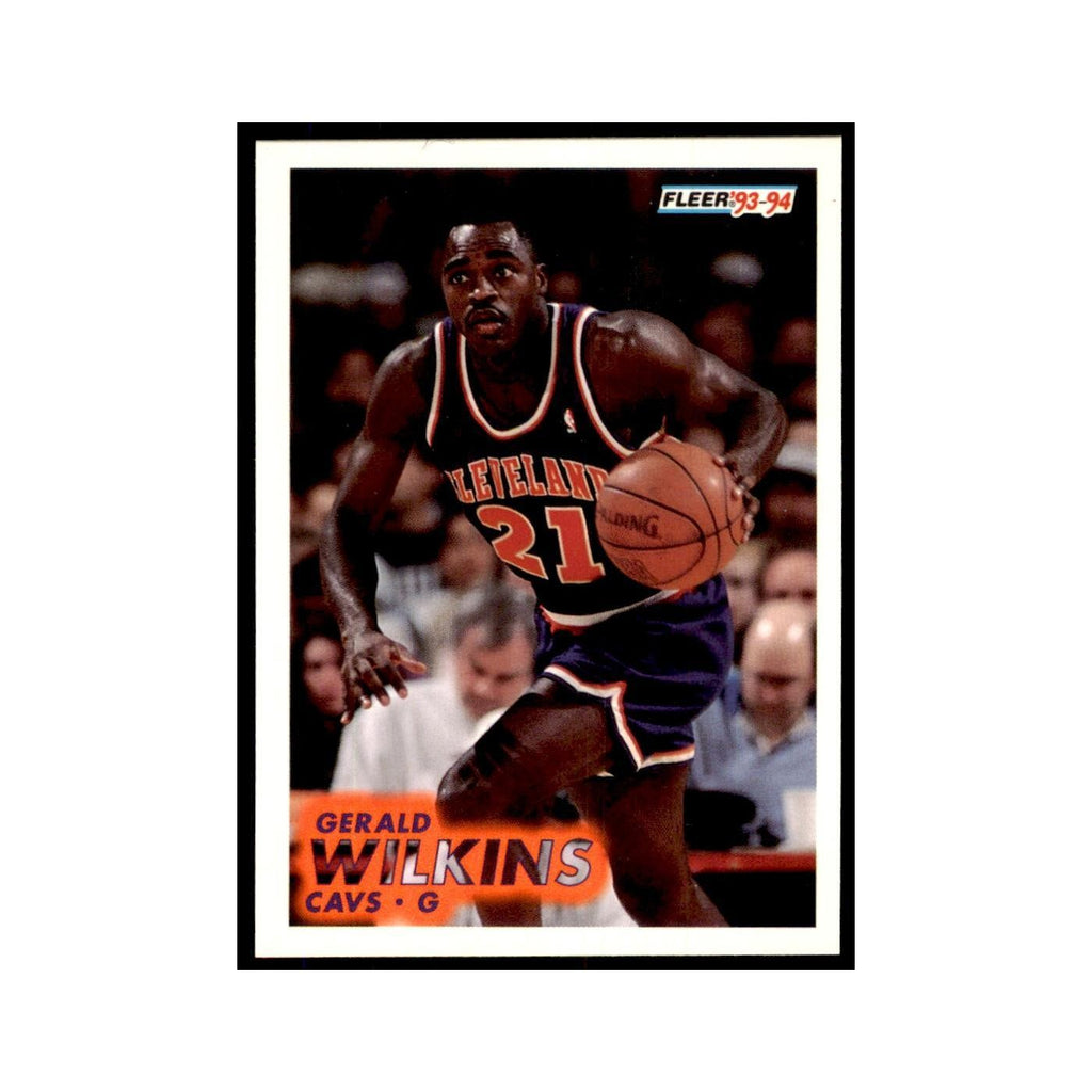1993 Fleer: Gerald Wilkins Basketball Cards #41
