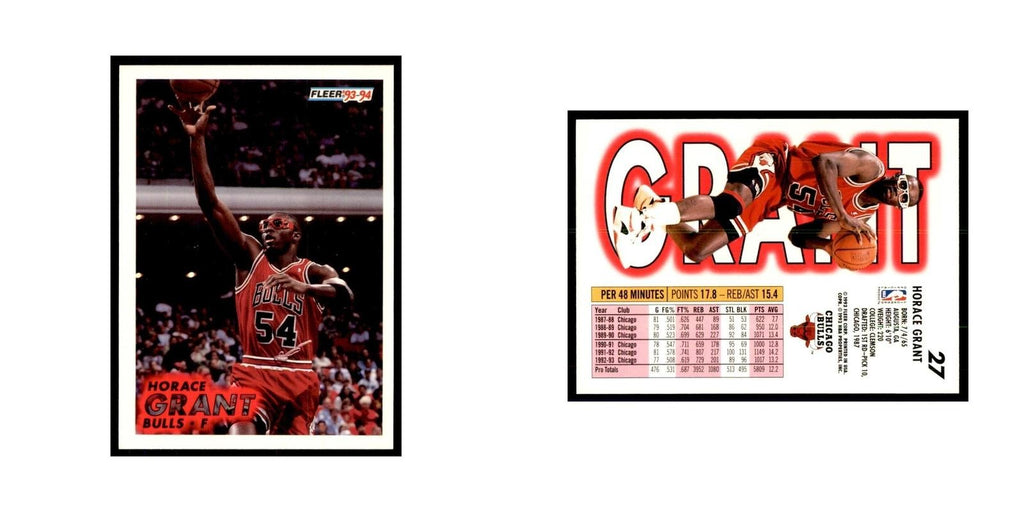 1993 Fleer: Horace Grant Basketball Cards #27