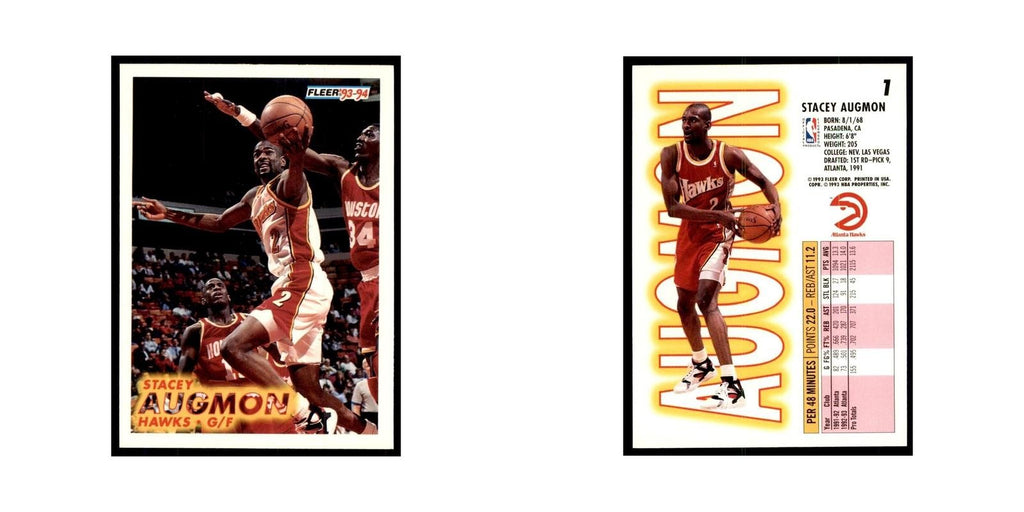 1993 Fleer: Stacey Augmon Basketball Cards #1