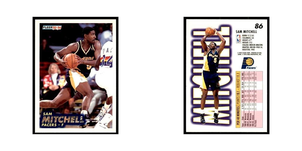 1993 Fleer: Sam Mitchell Basketball Cards #86