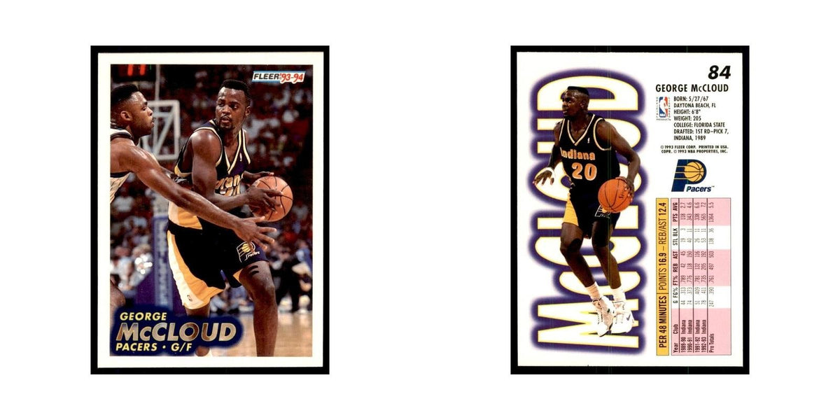 1993 Fleer: George McCloud Basketball Cards #84