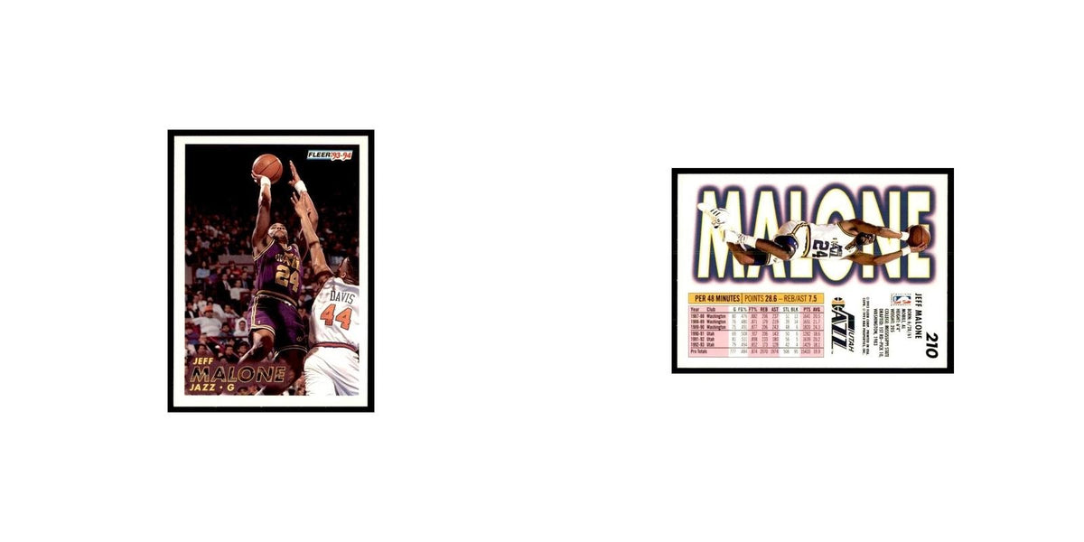 1993 Fleer: Jeff Malone Basketball Cards #210