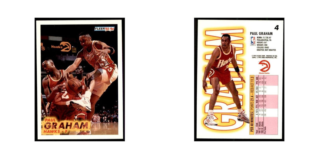1993 Fleer: Paul Graham Basketball Cards #4