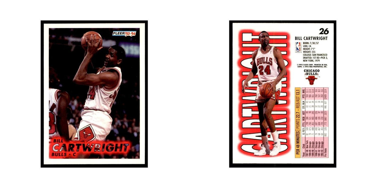 1993 Fleer: Bill Cartwright Basketball Cards #26