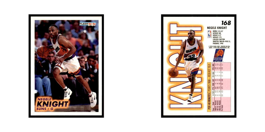 1993 Fleer: Negele Knight Basketball Cards #168