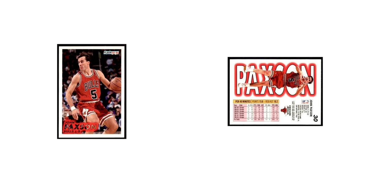 1993 Fleer: John Paxson Basketball Cards #30