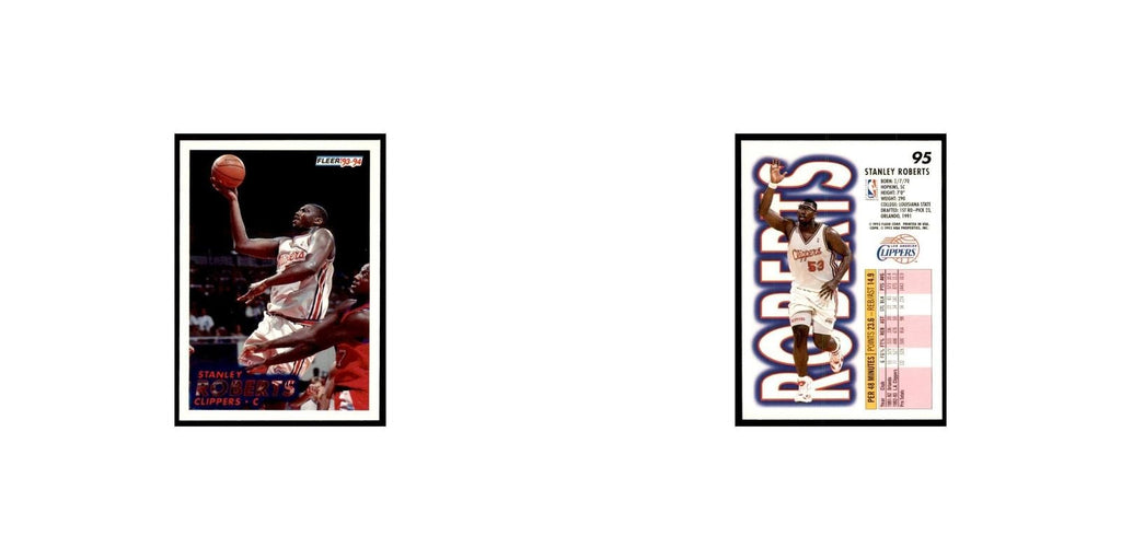 1993 Fleer: Stanley Roberts Basketball Cards #95