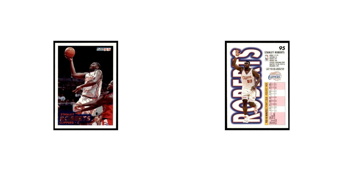 1993 Fleer: Stanley Roberts Basketball Cards #95