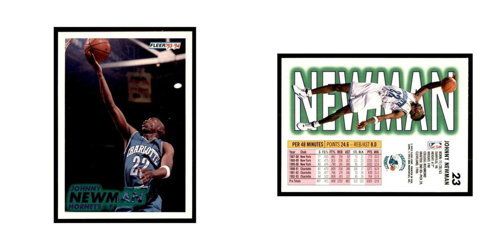 1993 Fleer: Johnny Newman Basketball Cards #23