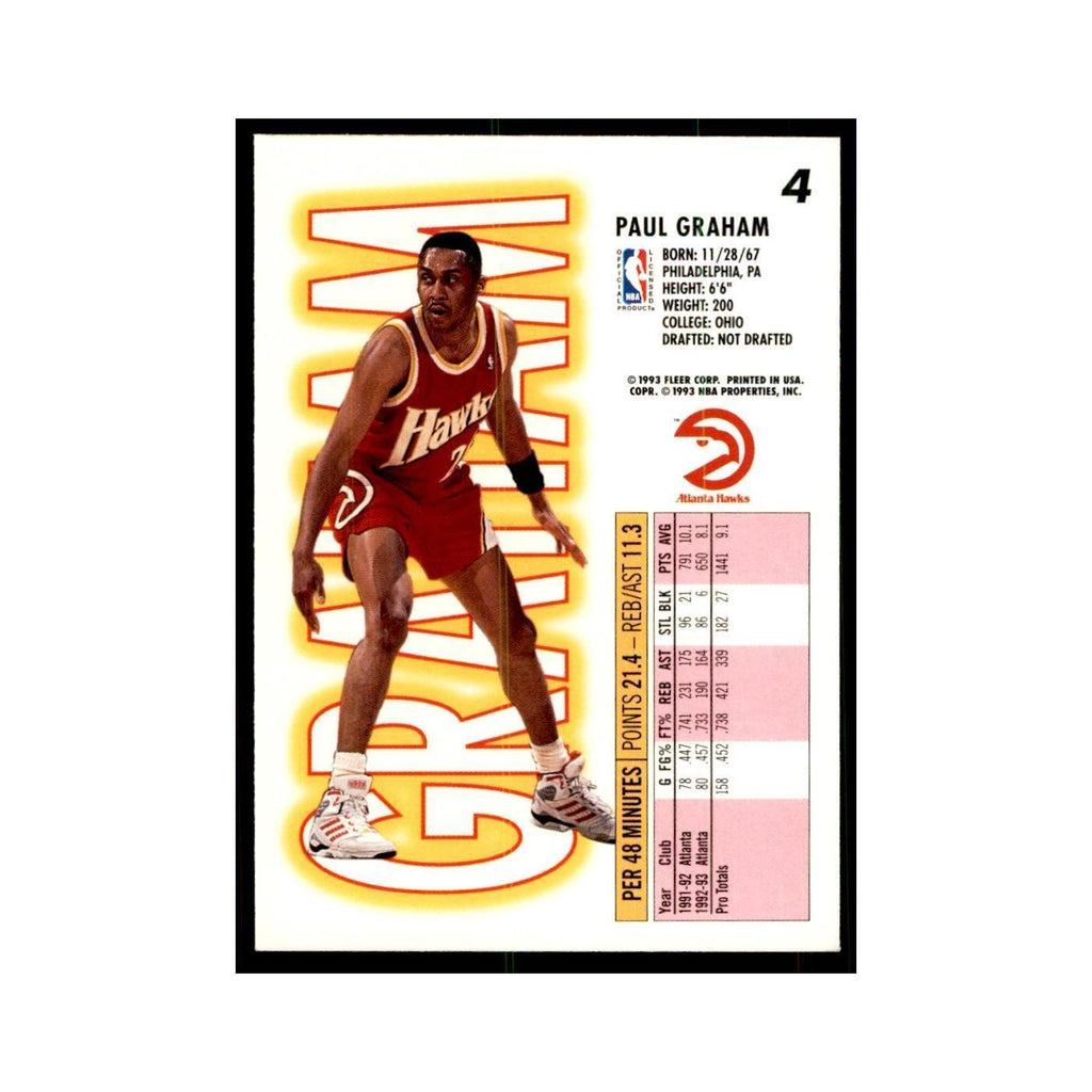 1993 Fleer: Paul Graham Basketball Cards #4
