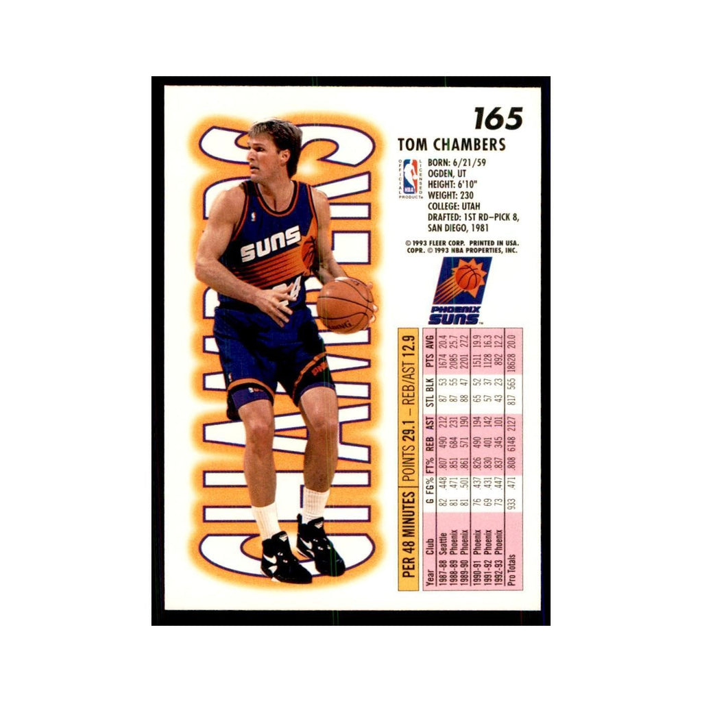 1993 Fleer: Tom Chambers Basketball Cards #165