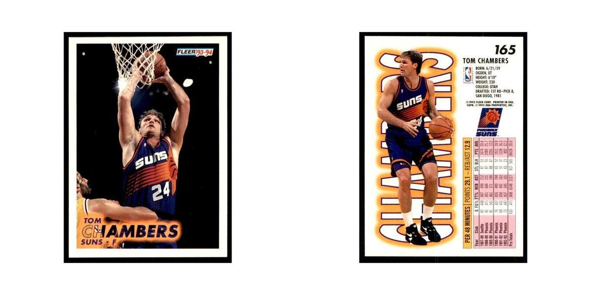 1993 Fleer: Tom Chambers Basketball Cards #165
