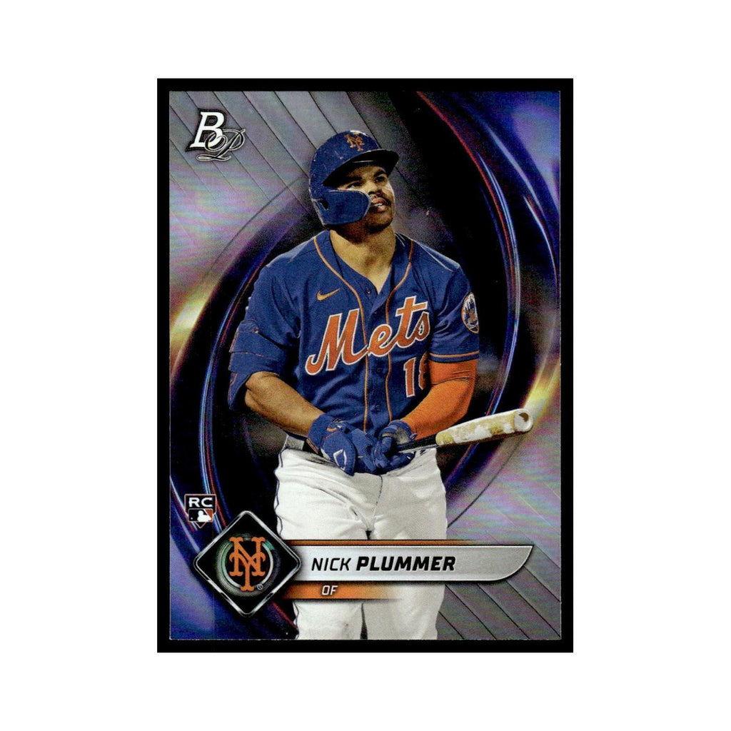 Nick Plummer Rookie 2022 Bowman Platinum #72 New York Mets Baseball Card NM