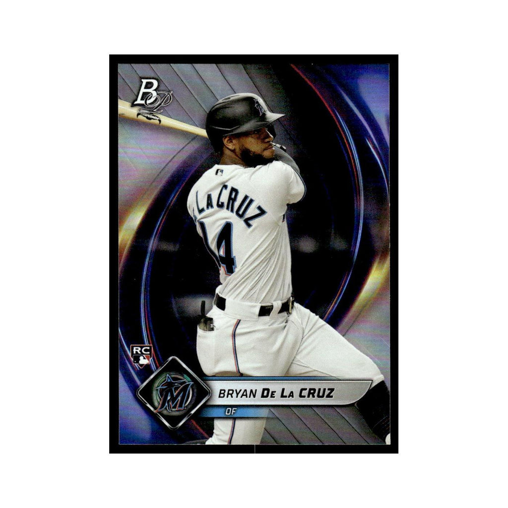 Bryan De La Cruz Rookie 2022 Bowman Platinum #68 Miami Marlins Baseball Card NM