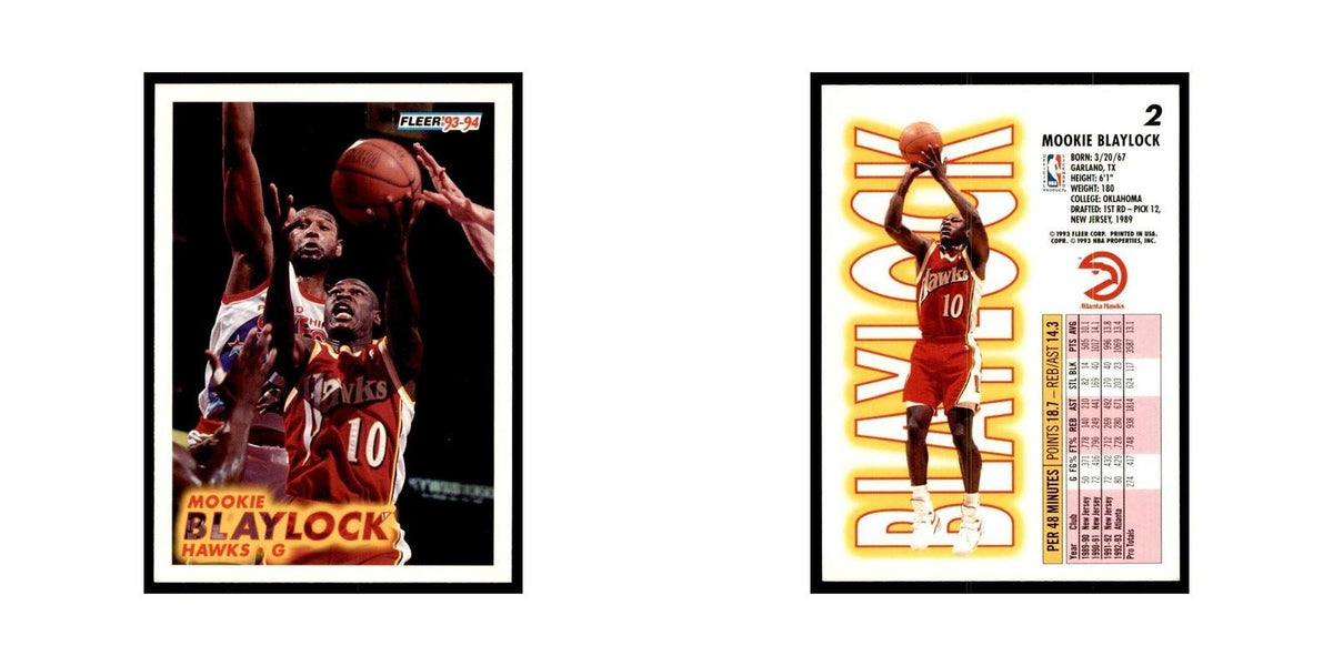 1993 Fleer Mookie Blaylock Basketball Cards #2