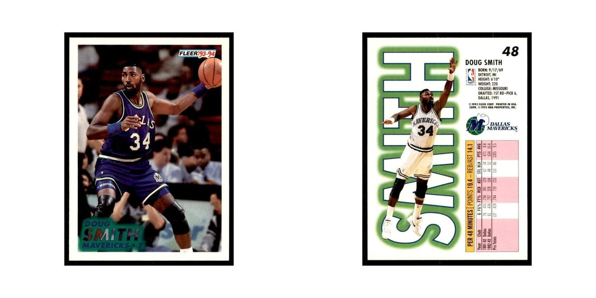 1993 Fleer Doug Smith Basketball Cards #48