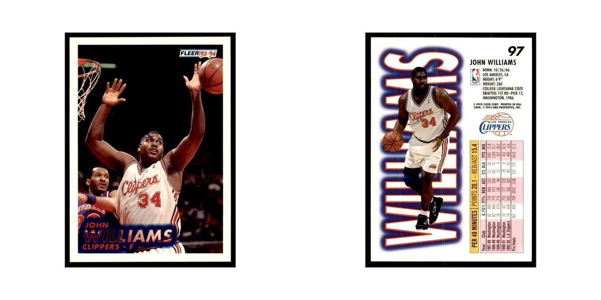 1993 Fleer John Williams Basketball Cards #97