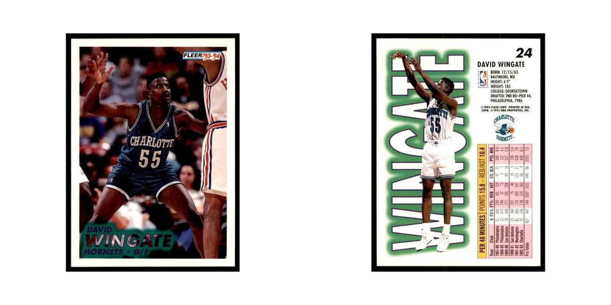 1993 Fleer David Wingate Basketball Cards #24