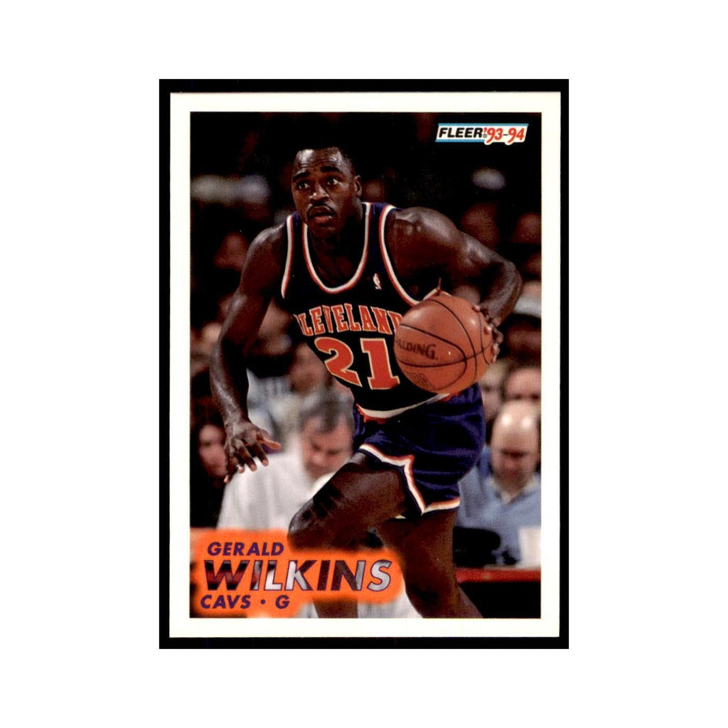 1993 Fleer Gerald Wilkins Basketball Cards #41
