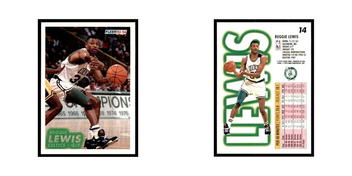 1993 Fleer Reggie Lewis Basketball Cards #14