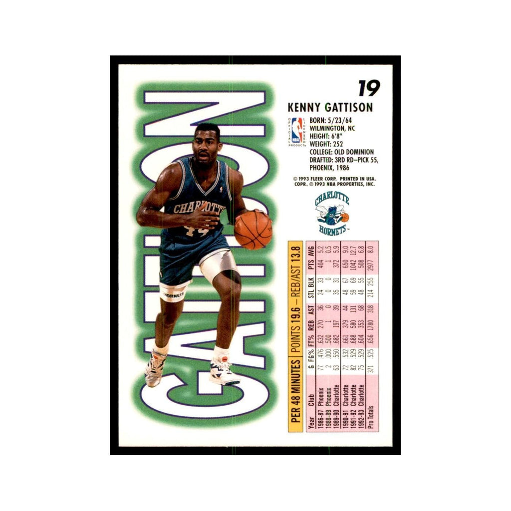 1993 Fleer Kenny Gattison Basketball Cards #19