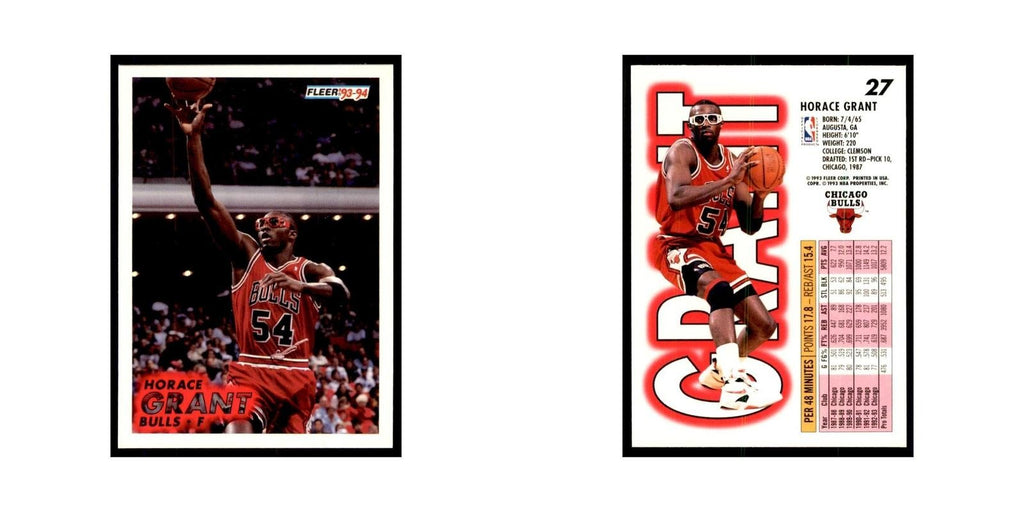 1993 Fleer Horace Grant Basketball Cards #27