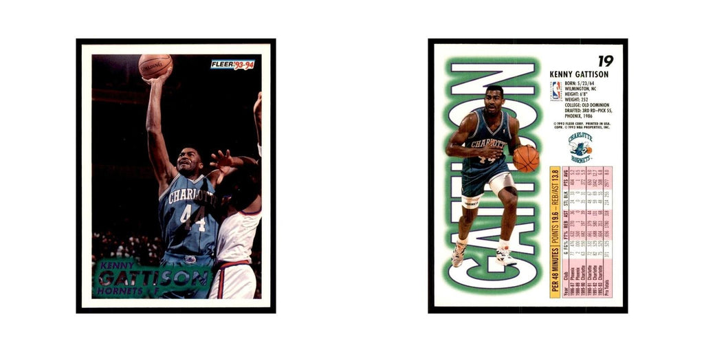 1993 Fleer Kenny Gattison Basketball Cards #19