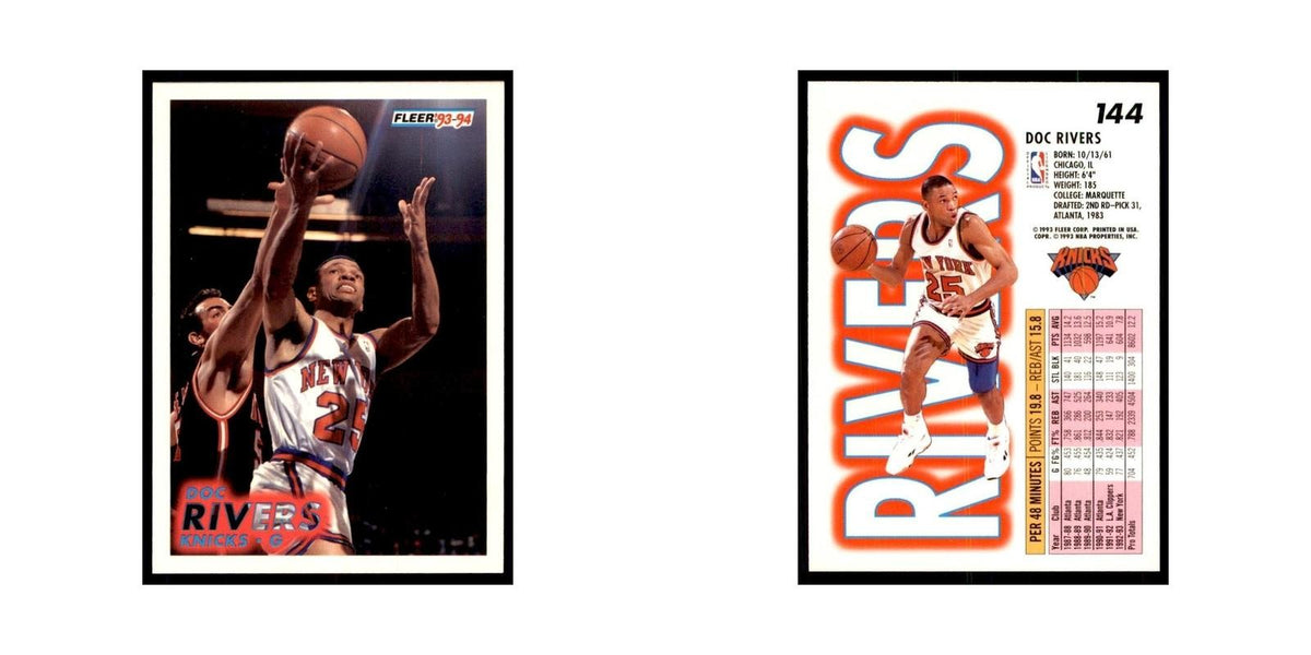 1993 Fleer Doc Rivers Basketball Cards #144