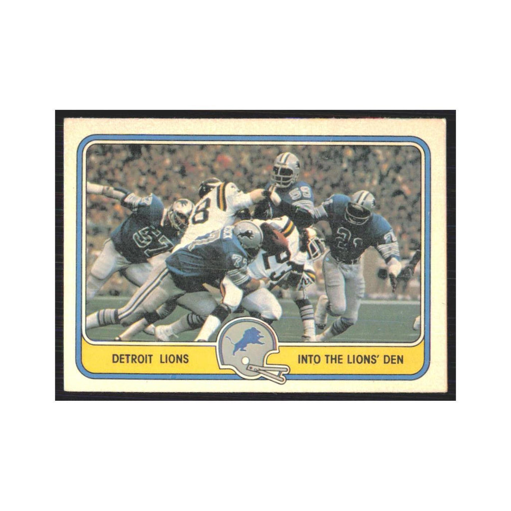 1981 Fleer Detroit Lions Defense Lions #18