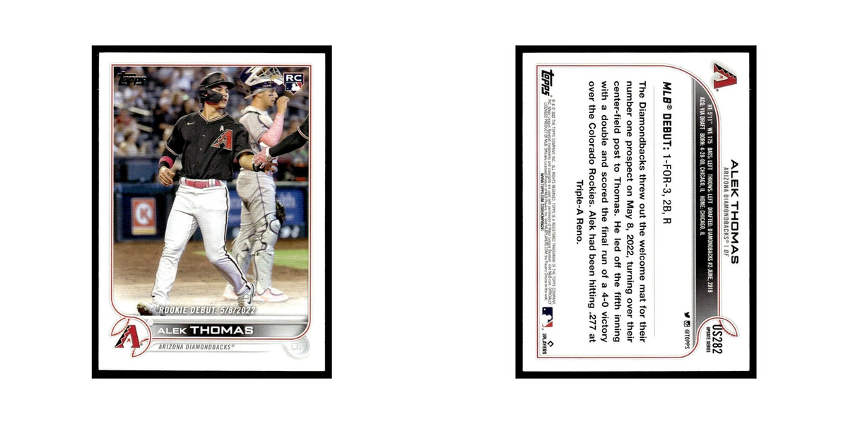 Alek Thomas Rookie 2022 Topps #US282 Arizona Diamondbacks Baseball Card NM
