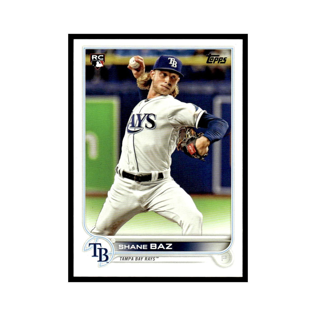 Shane Baz Rookie 2022 Topps #421 Tampa Bay Rays Baseball Card NM