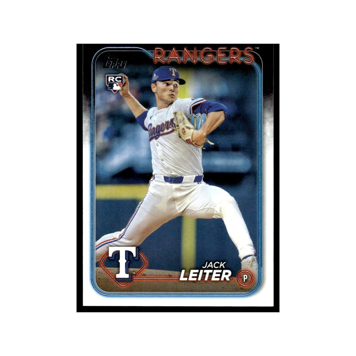 Jack Leiter Rookie 2024 Topps #US156 Texas Rangers Baseball Card NM