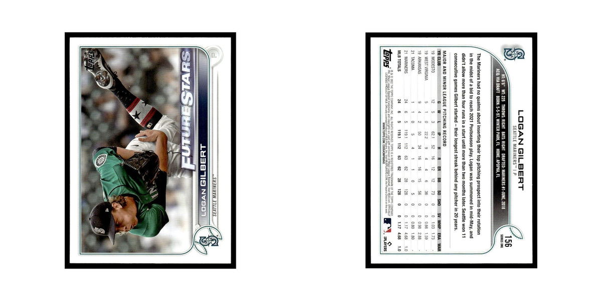 Logan Gilbert 2022 Topps #156 Seattle Mariners Baseball Card NM