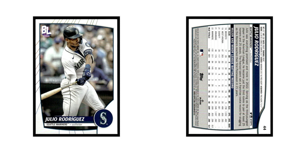 Julio Rodríguez 2023 Topps Big League #44 Seattle Mariners Baseball Card NM