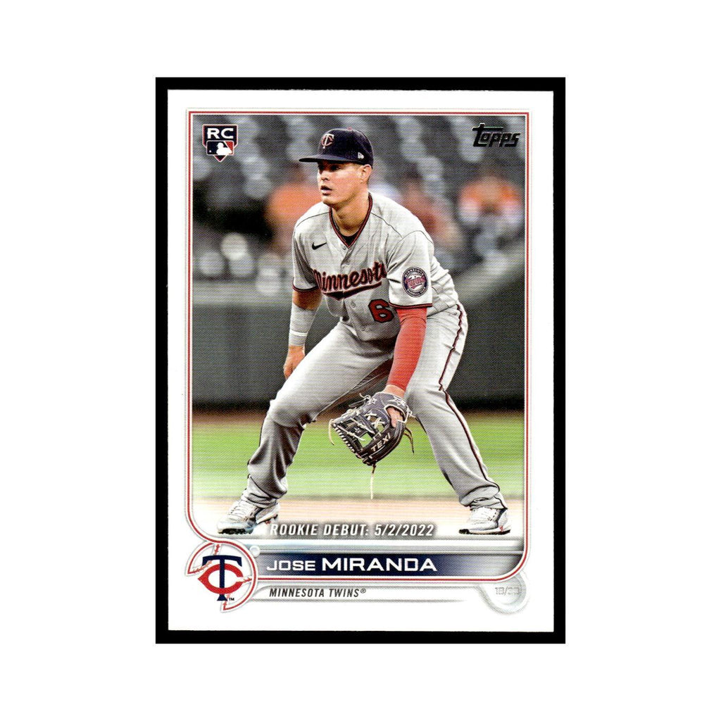 Jose Miranda Rookie 2022 Topps #US5 Minnesota Twins Baseball Card NM