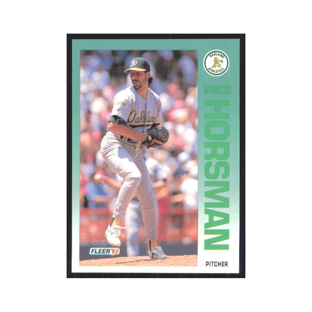 1992 Fleer Update Vince Horsman Athletics #U-49