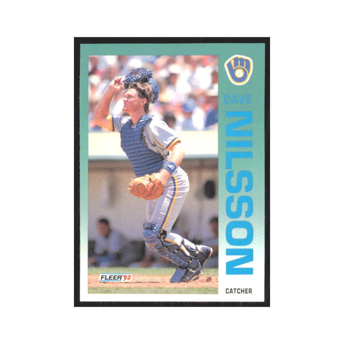 1992 Fleer Update Dave Nilsson Brewers #U-37
