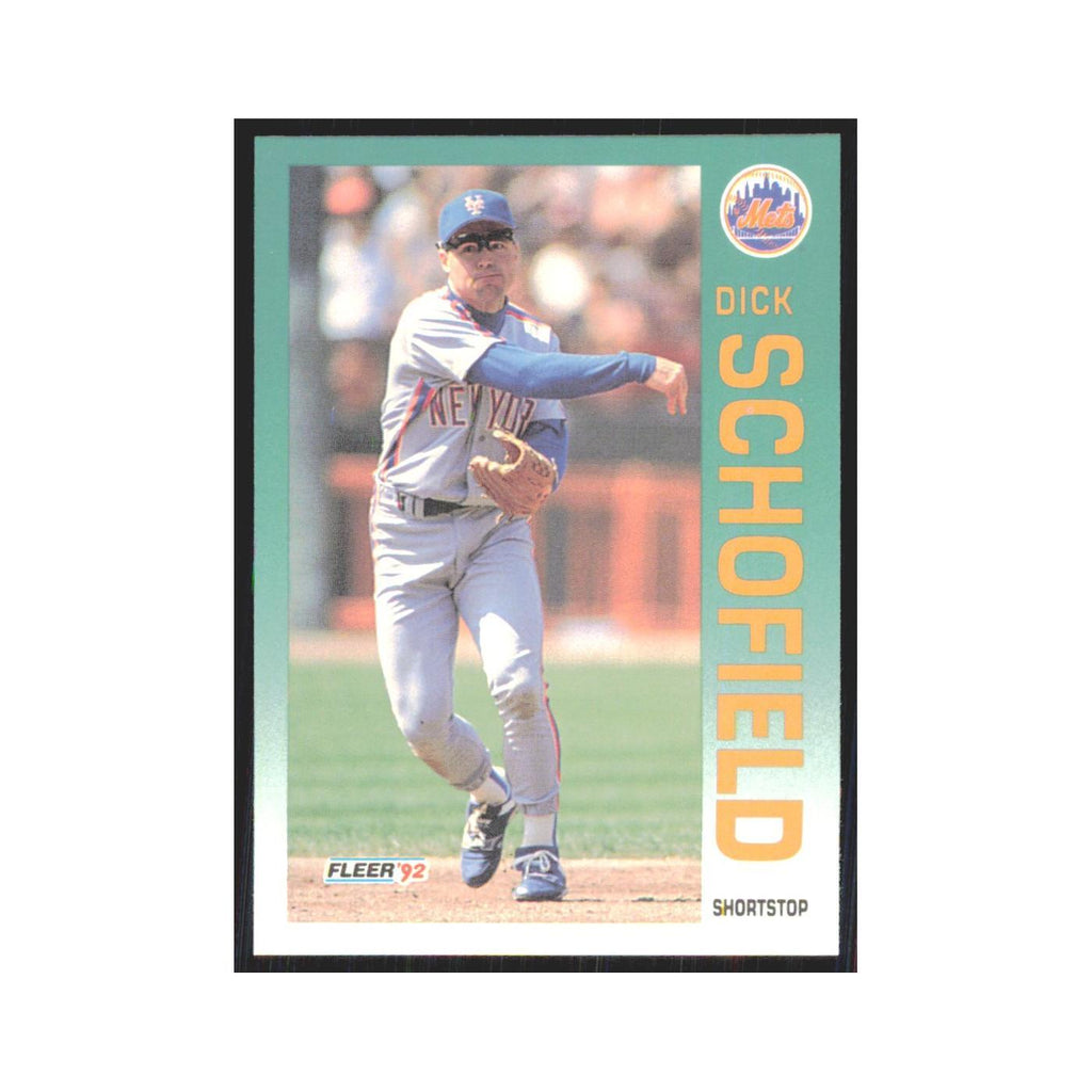 1992 Fleer Update Dick Schofield Mets #U-105