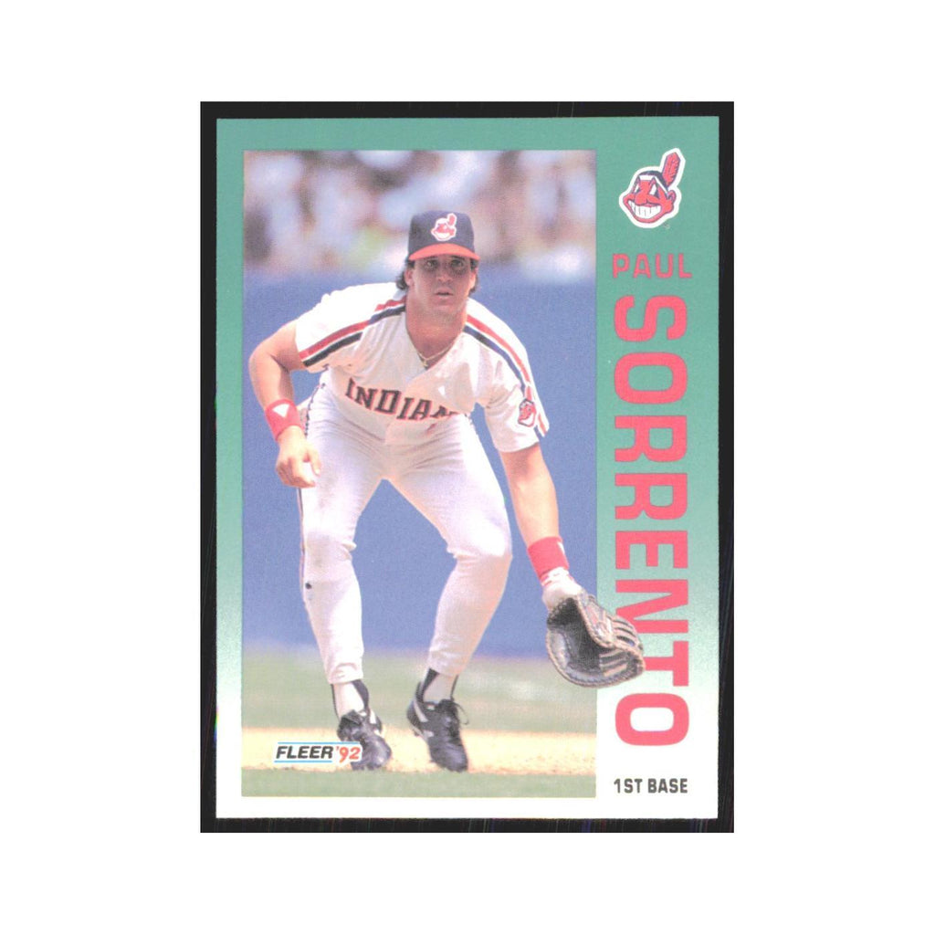 1992 Fleer Update Paul Sorrento Indians #U-18