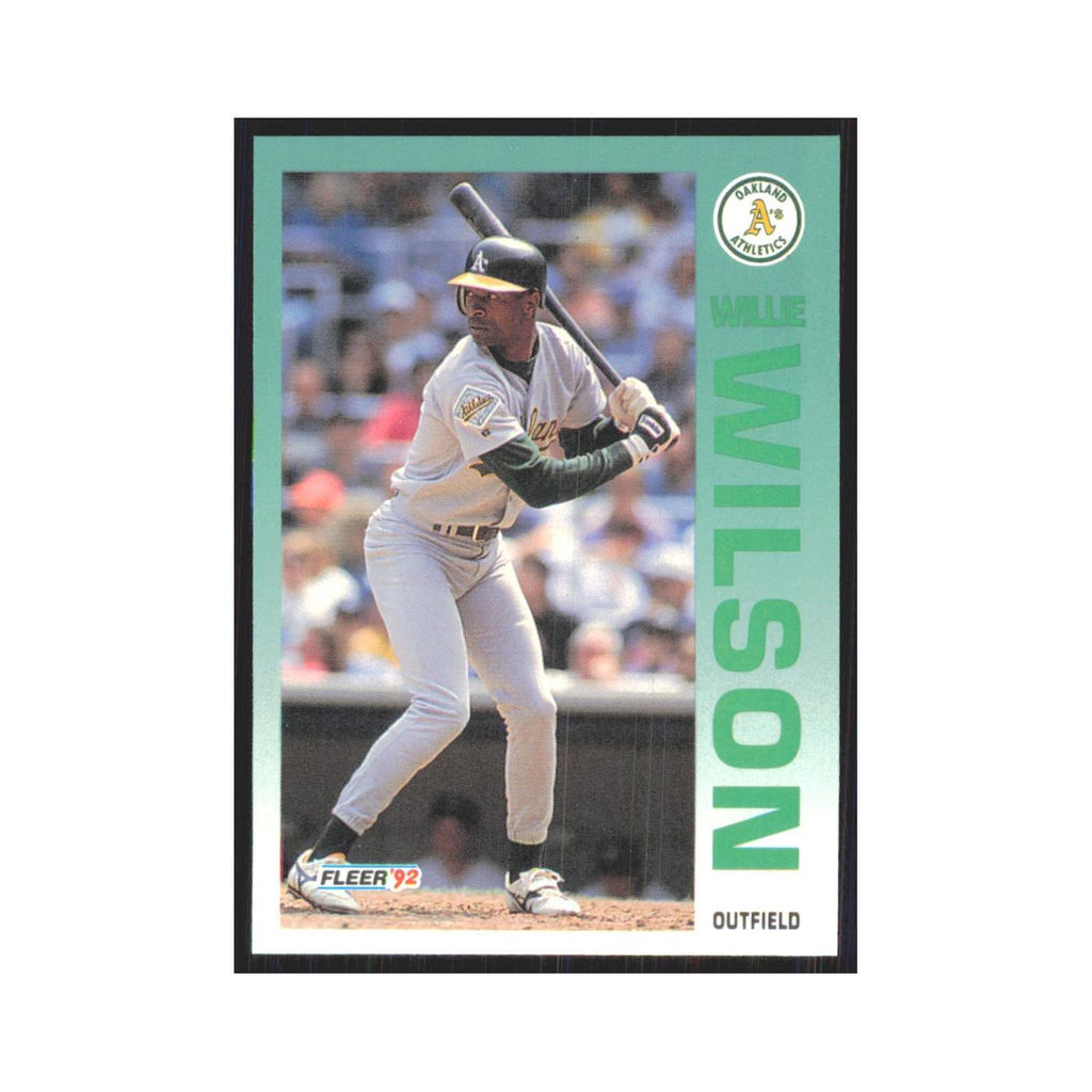 1992 Fleer Update Willie Wilson Athletics #U-53