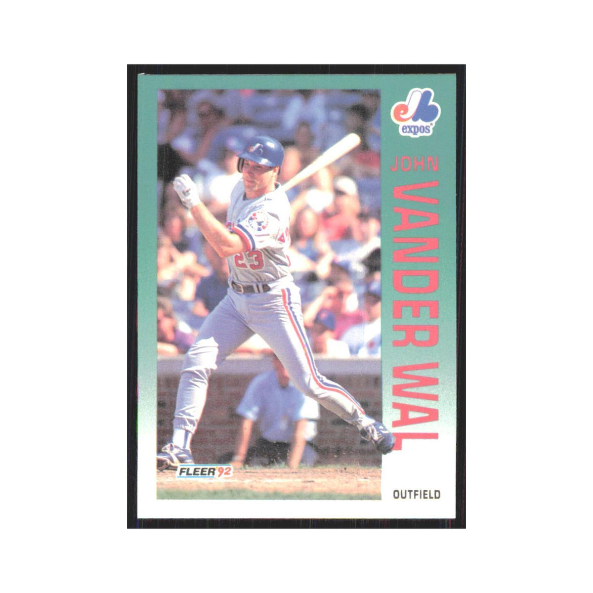 1992 Fleer Update John Vander Wal Montreal Expos #U-99
