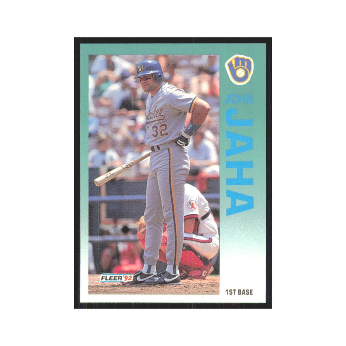 1992 Fleer Update John Jaha Brewers #U-35