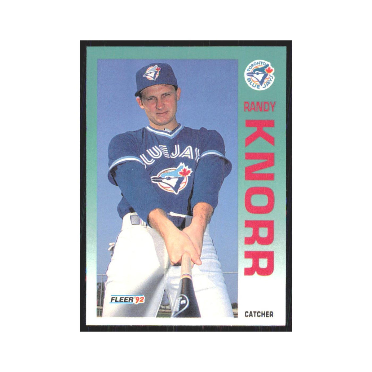 1992 Fleer Update Randy Knorr Blue Jays #U-65
