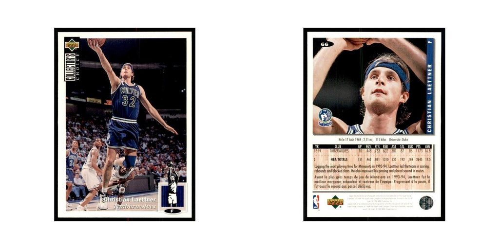 1994 Upper Deck Collectors Choice Christian Laettner Basketball Cards #66