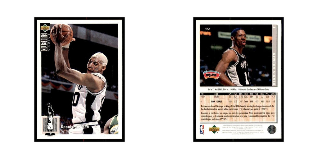 1994 Upper Deck Collectors Choice Dennis Rodman Basketball Cards #10