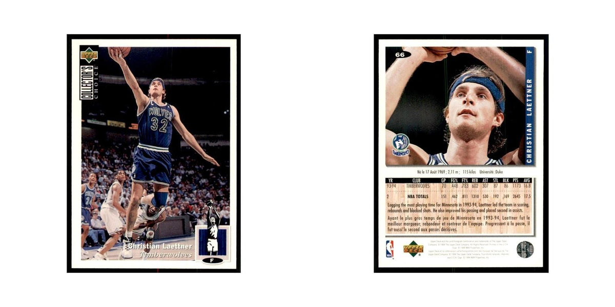 1994 Upper Deck Collectors Choice Christian Laettner Basketball Cards #66
