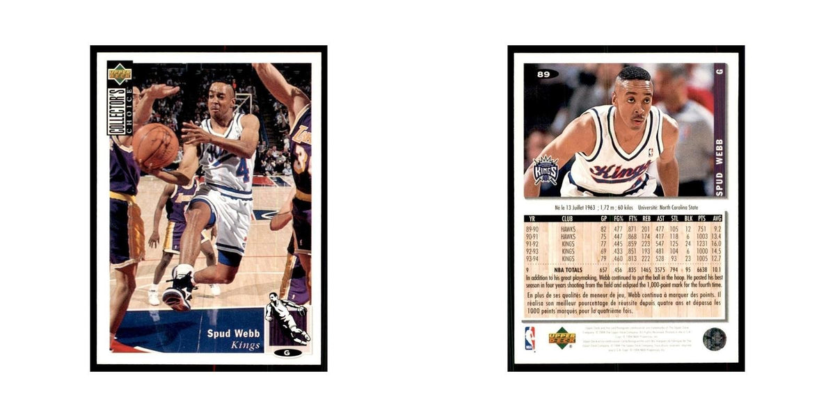 1994 Upper Deck Collectors Choice Spud Webb Basketball Cards #89