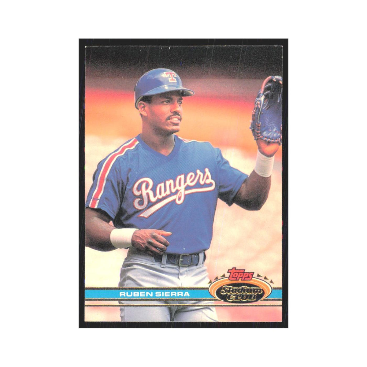 1991 Stadium Club Ruben Sierra Rangers #123